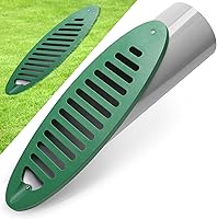 Anglekai 4 Inch Green Angled Slope Drainage Pipe Emitter - Durable PVC Yard Drain for Downspouts, Pumps & Lawn Water Control