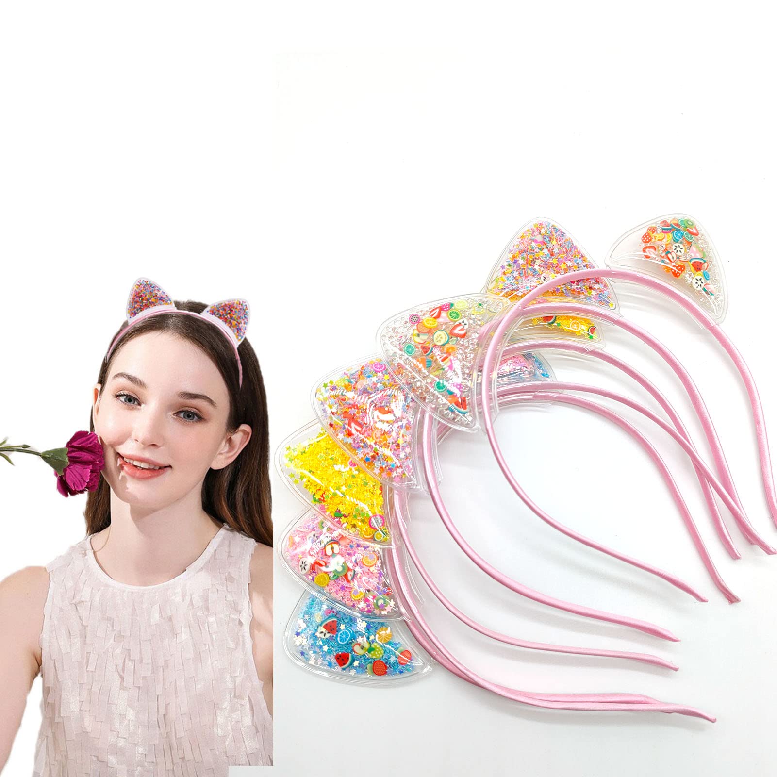 Lot De 12 Bandeaux Oreilles De Chat Pailletés – Métal Rembourré, Tailles Ajustables, Couleurs Variées – Parfait Pour Cosplay, Fêtes, Anniversaires Et Soirées à Thème