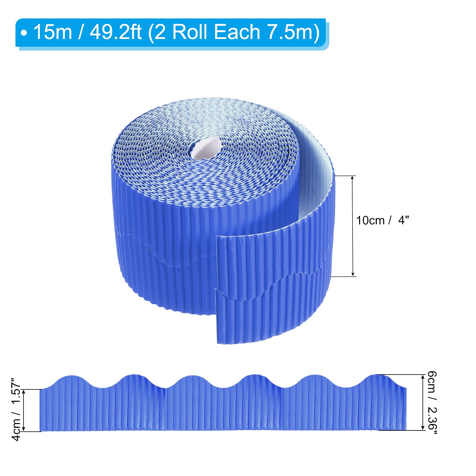 PATIKIL 3.9inch x 49.2ft Bulletin Board Border - Image 2