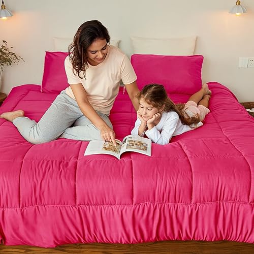 Miniatura 3 de Exclusivo Mezcla Juego de edredón ligero reversible de 3 piezas para todas las estaciones, edredón alternativo de plumón con 2 fundas de almohada,