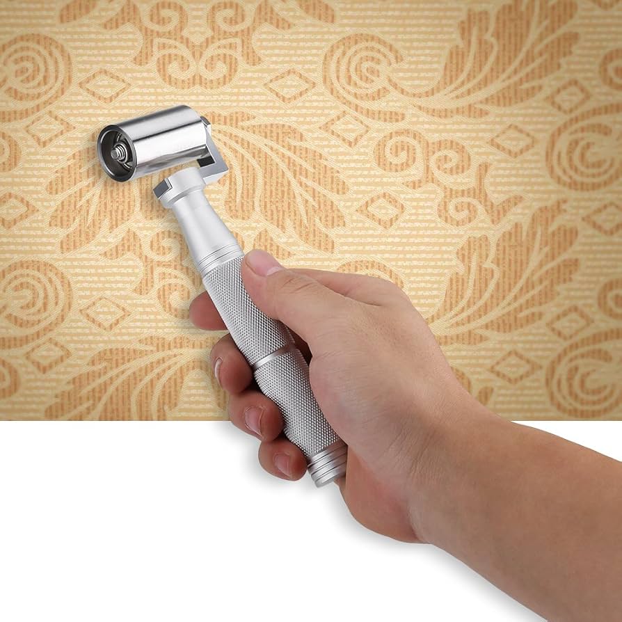 Hztyyier 40mm Stainless Steel Flat Press Plate Hand Roller Painting