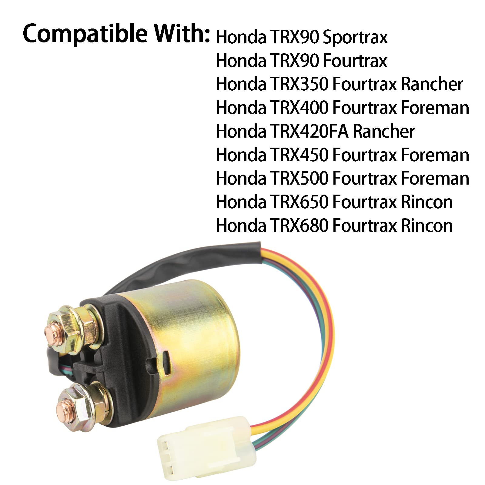 Starter Solenoid Relay For Honda TRX90 TRX400 TRX450 TRX450ES Trx350 Trx500 Trx650 Trx680 3500 400 500 Fourtrax Foreman Rancher - Foto 4