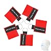 5 PCS Cpr Face Shields, Resuscitation Face Shield First Aid, Disposable Cpr Mask, for First Aid Cardiac Resuscitation Training(Red)