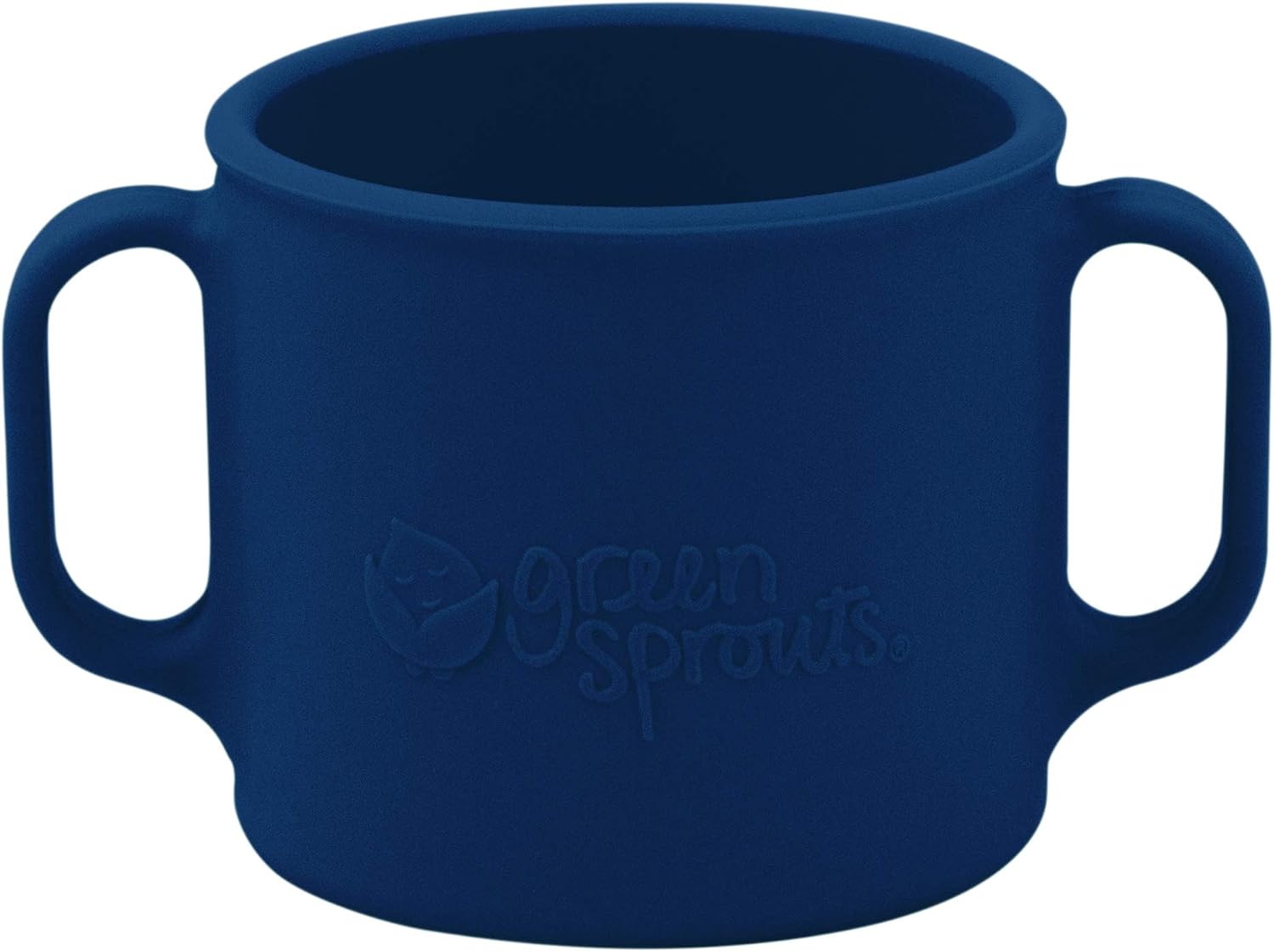 green sprouts Learning Cup | Silicone helps avoid harmful chemicals | Helps toddler develop independent drinking skills, 2 easy-grip handles, Heat-Resistant, Dishwasher Safe