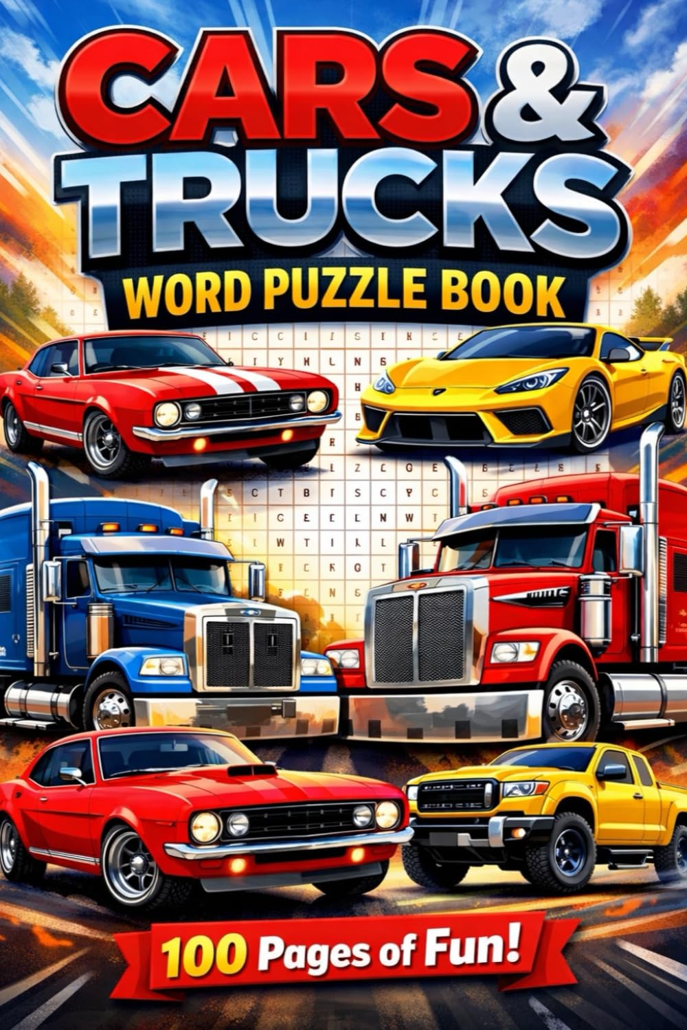 Cars & Trucks Word Puzzle Book: 80 Fun Puzzles for Auto Enthusiasts