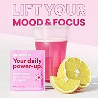 Vista 8 de EBOOST Super Powder Drink Mix - Pink Lemonade 0.2 oz 20 Pack Hydration Energizer Electrolytes Powder - 13 Vitamins & Minerals - 110 mg Caffeine - 0