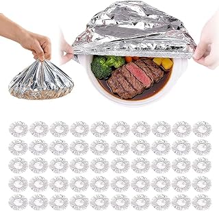 Reusable Aluminum Foil Food Covers Thickened Heat Resistant，50 PCS