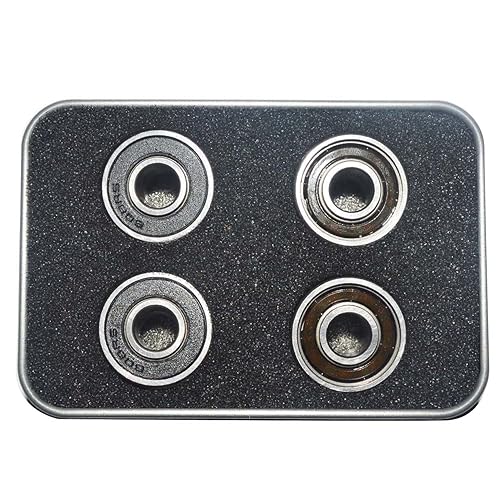 Miniatura 6 de Rodamientos de cerámica para patineta paquete de 8 rodamientos prémium 608 Longboard con acero cromado juego de bolas de cerámica para patinetas en