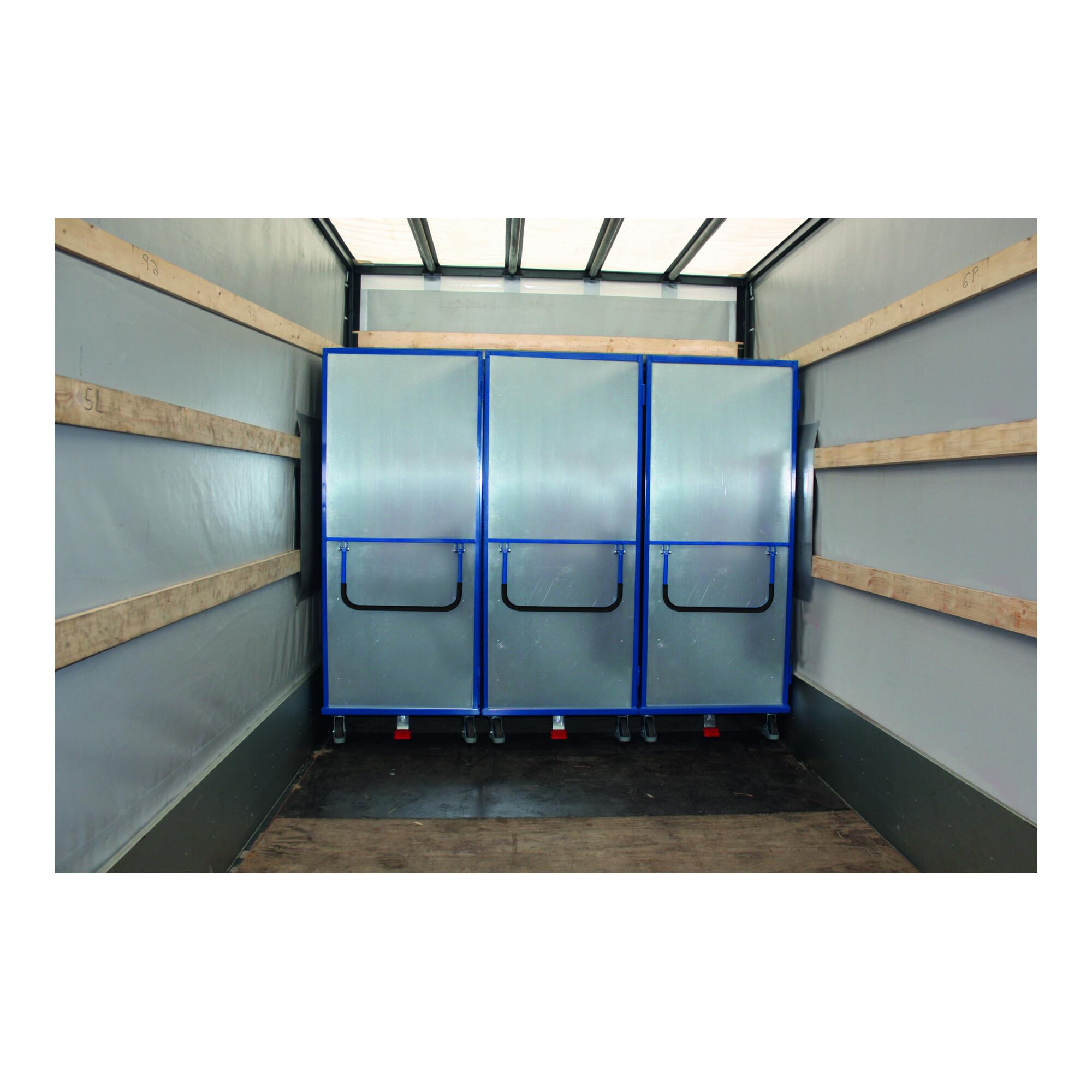 VARIOfit Etagenwagen fest verschweißt 1.045 x 685 mm Stahlblechwände 4 Etagenböden Doppelflügeltür mit Drehgriff-Verschluss