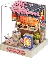 OZJAY Kit De Casa Em Miniatura Faça Você Mesmo Com Capa À Prova Poeira, Escala 1:24, Sala Criativa, Mini Bonecas Madeira Mesmo, Para Adultos, Adolescentes,