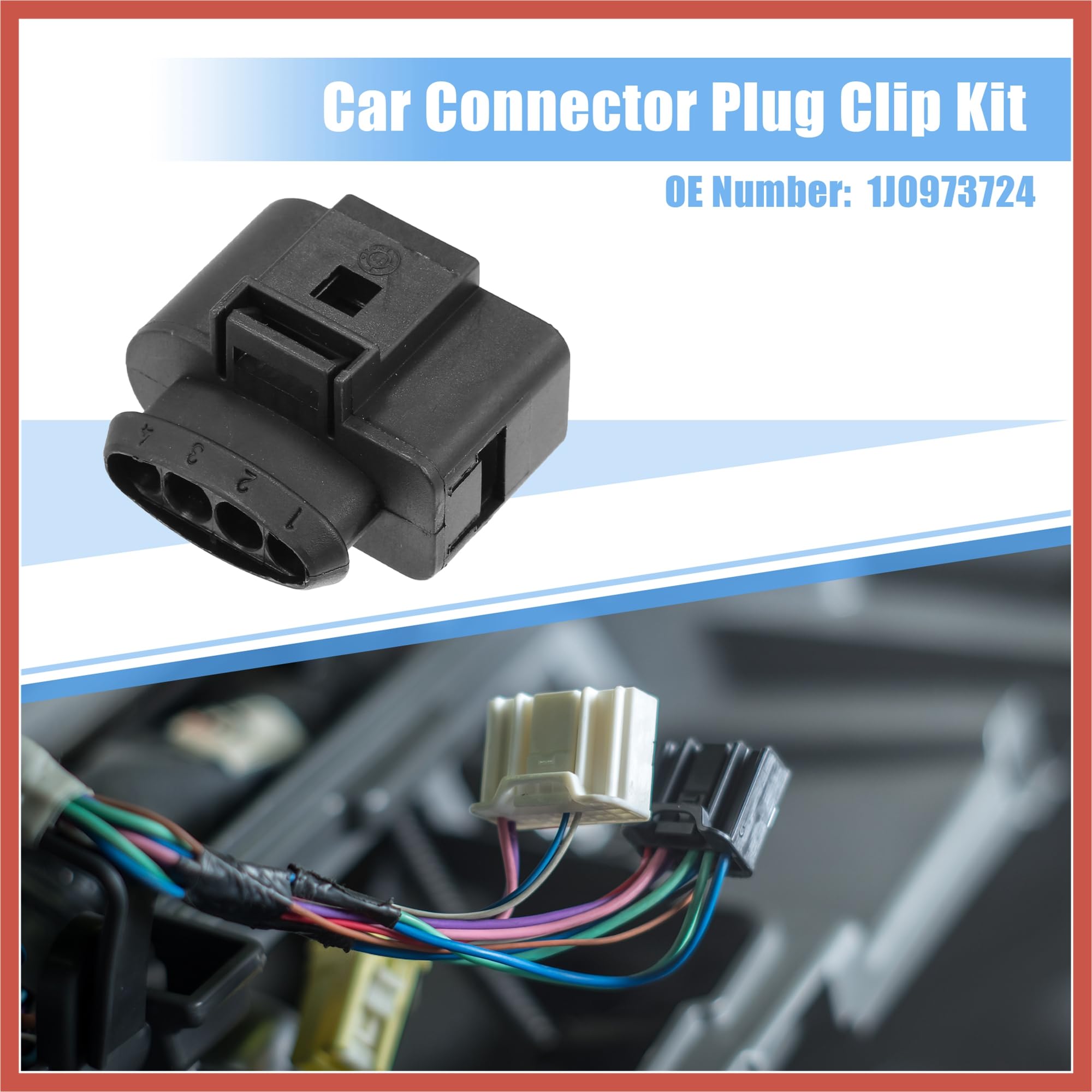 Audi VW Ignition Coil Connector - Genuine Audi VW 4B0973724 | FCP Euro