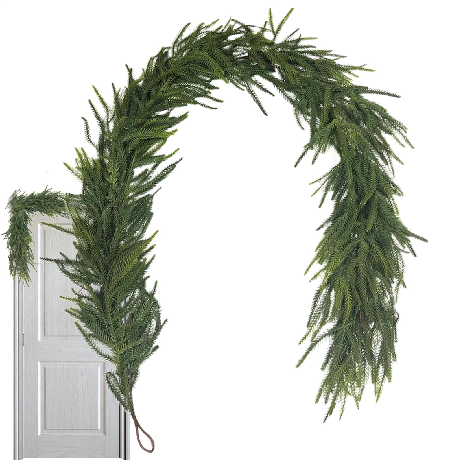 Guirlande de sapin de Noël pour cheminée et décoration de table festive
