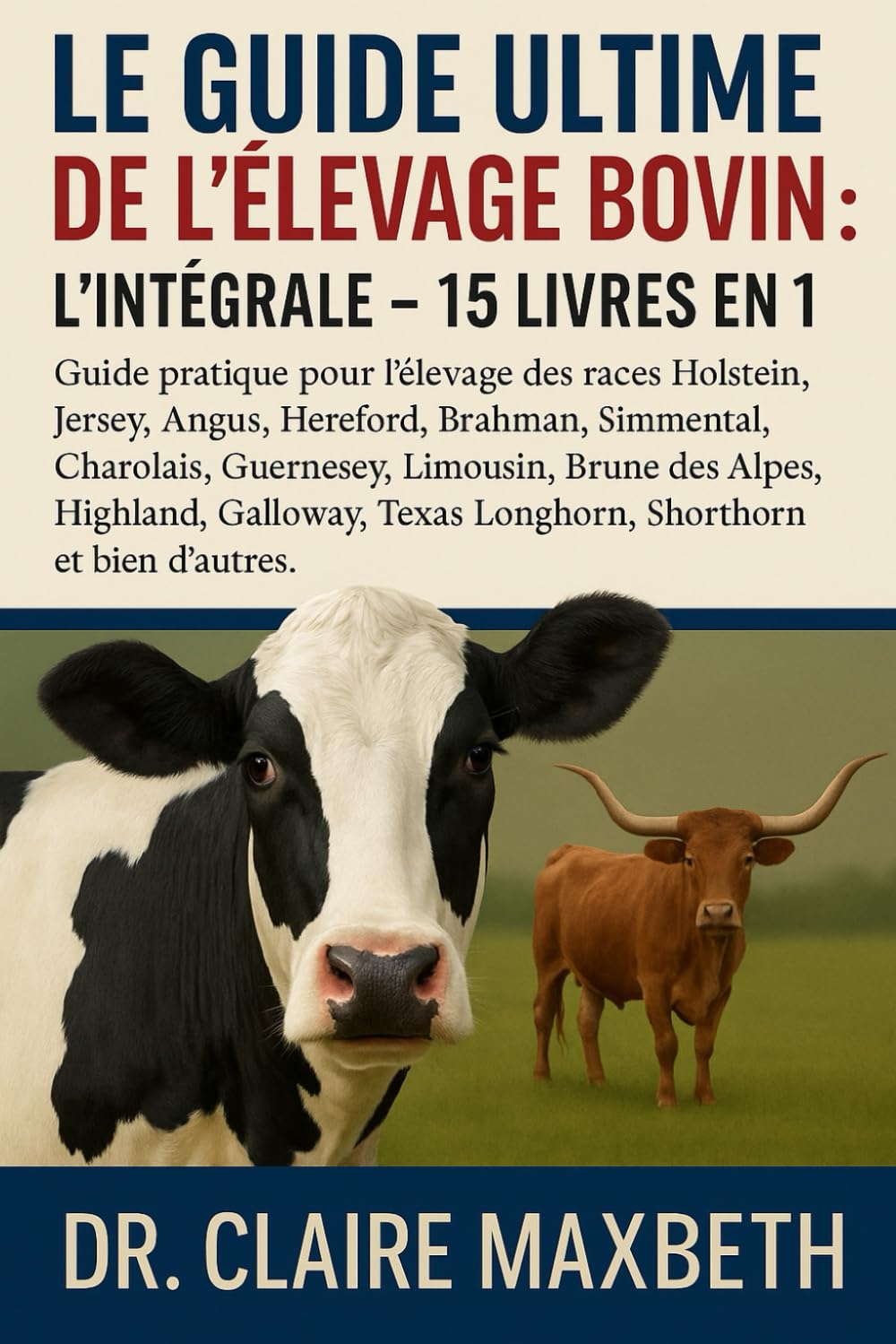 LE GUIDE ULTIME DE L'ÉLEVAGE BOVIN : L'INTÉGRALE - 15 LIVRES EN 1: Guide pratique pour l'élevage des races Holstein, Jersey, Angus, Hereford, Brahman, ... Brune des Alpes, Highland, Galloway, Texas...