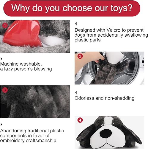 Miniatura 3 de IFOYO Heartbeat - Juguete para perros con ayuda conductual para cachorros, juguete cómodo para entrenamiento de jaulas, latido del corazón para