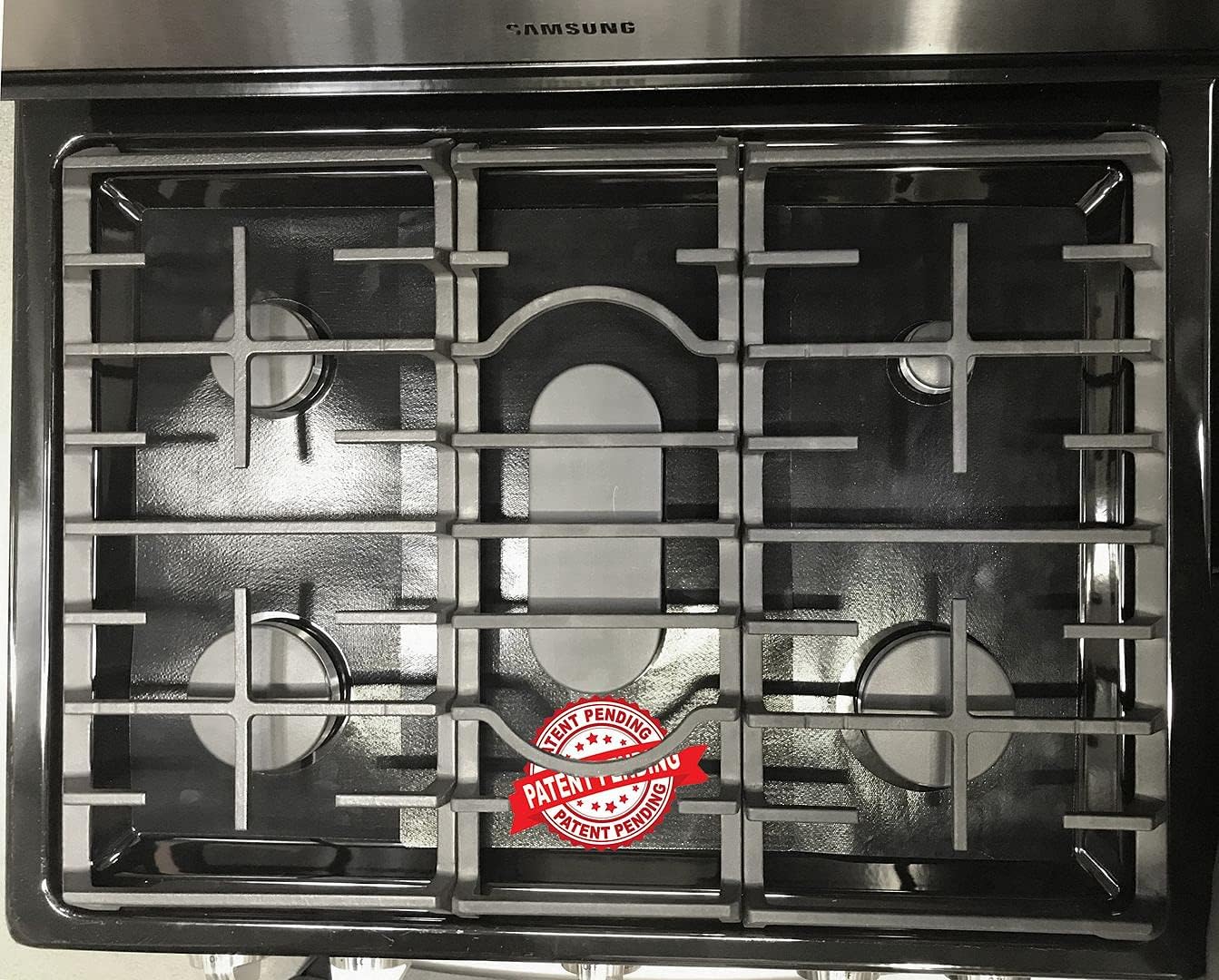 Premium Plus Stove Protectors for Frigidaire Gas Range Model FGGF3059TDA, Custom Cut, Easy to Clean Stove Liner, Made in the USA.
