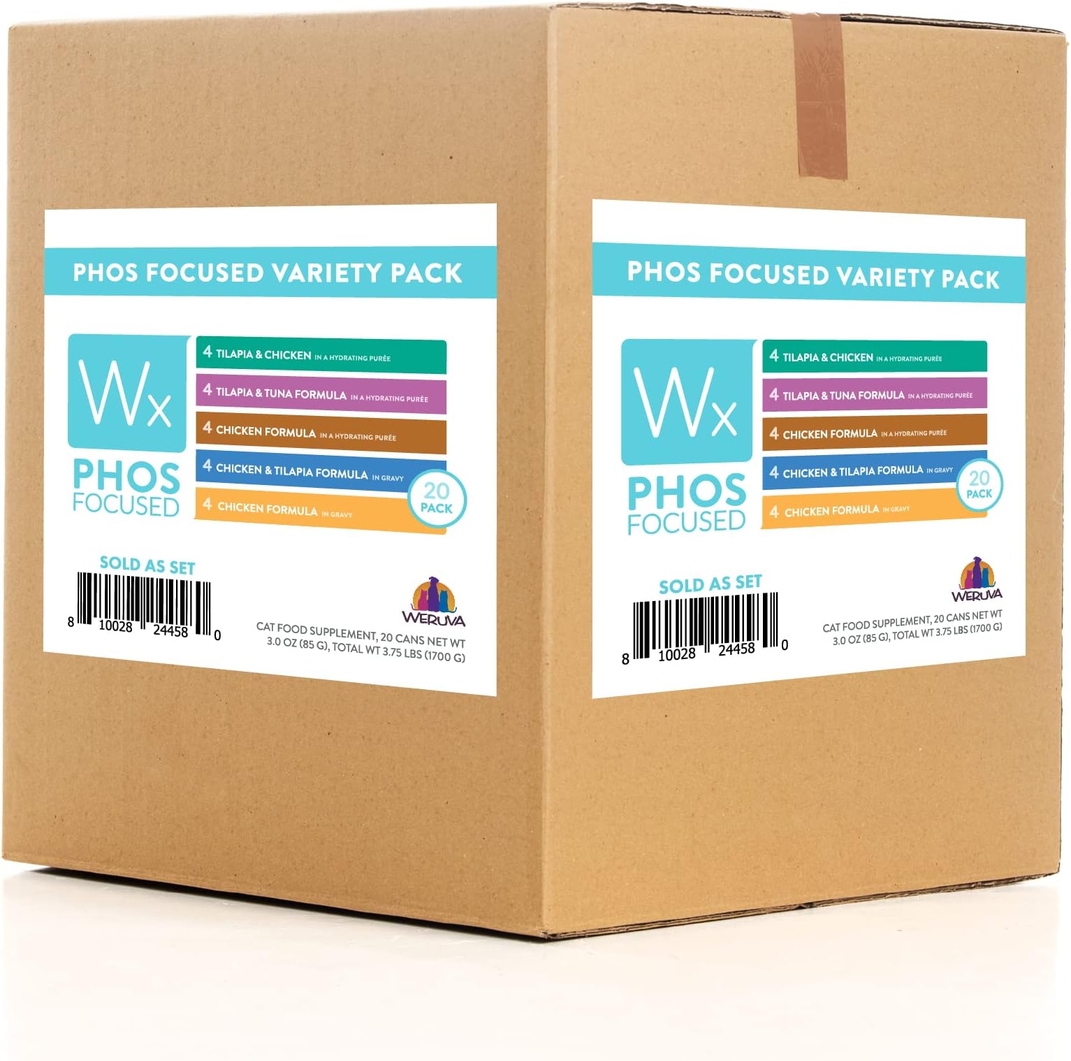 Wx Phos Focused Variety Pack – Canned Cat Food, 3 oz Cans (20 Count)