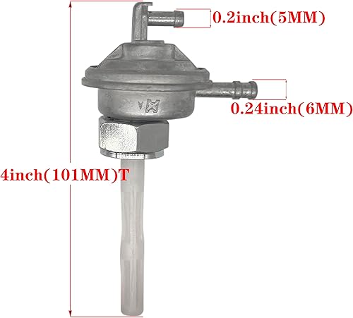 Miniatura 2 de Válvula de bomba de interruptor de combustible de gasolina, válvula de bomba de interruptor de tanque de combustible, para GY6 50cc 70cc 90cc 110cc