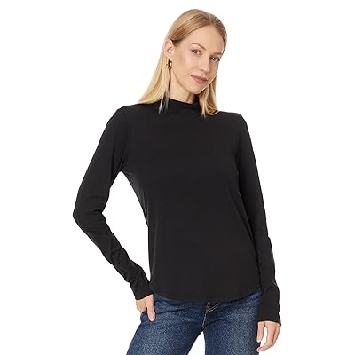Lilla P Long Sleeve Mock Neck T Shirts Women