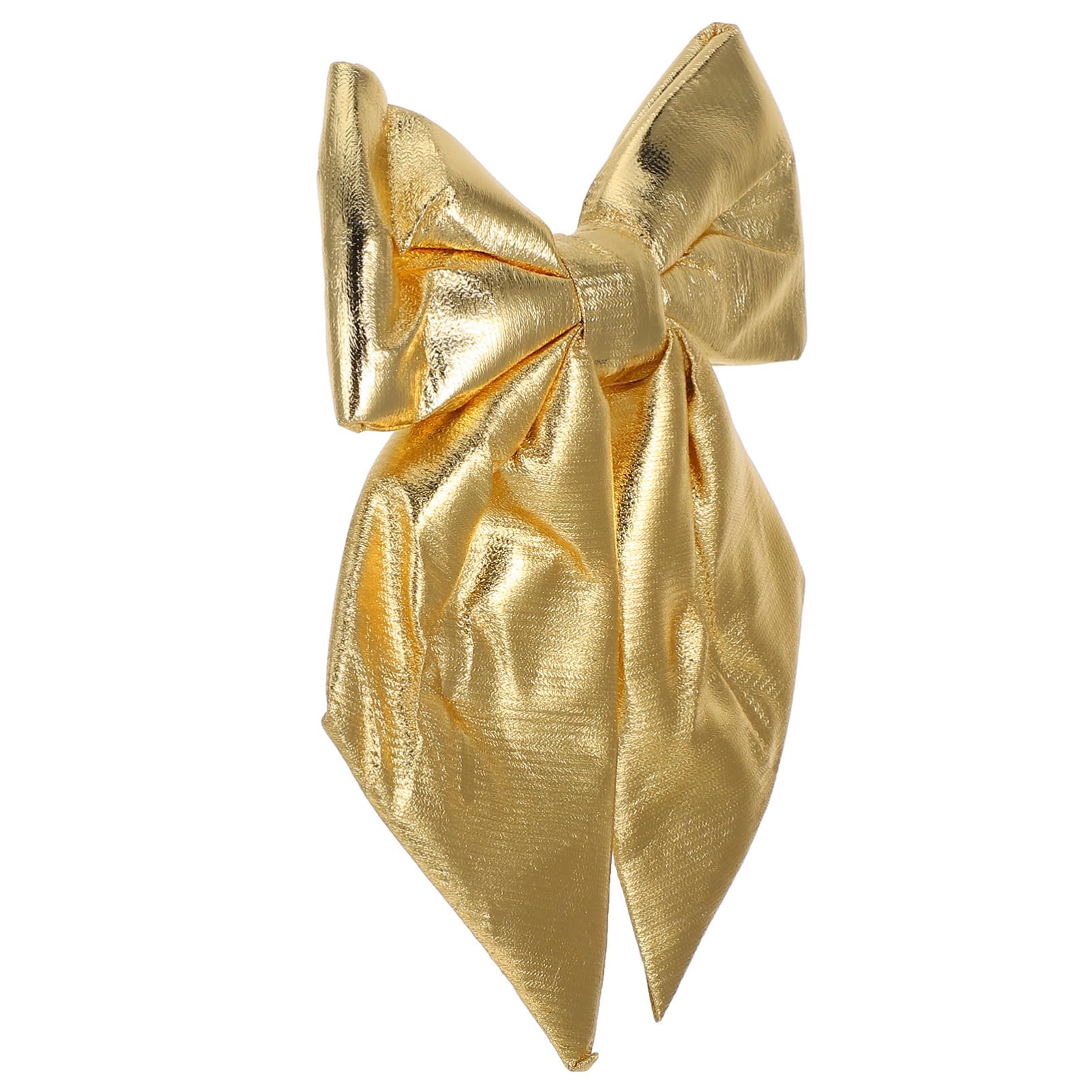 KOMBIUDA Lazo De Tela Dorado Brillante Adorno De Árbol De Navidad Arco Colgante del Árbol De Navidad Arco del Árbol De Navidad Adornos De Navidad Adornos Navideños Arco De Vacaciones Golden