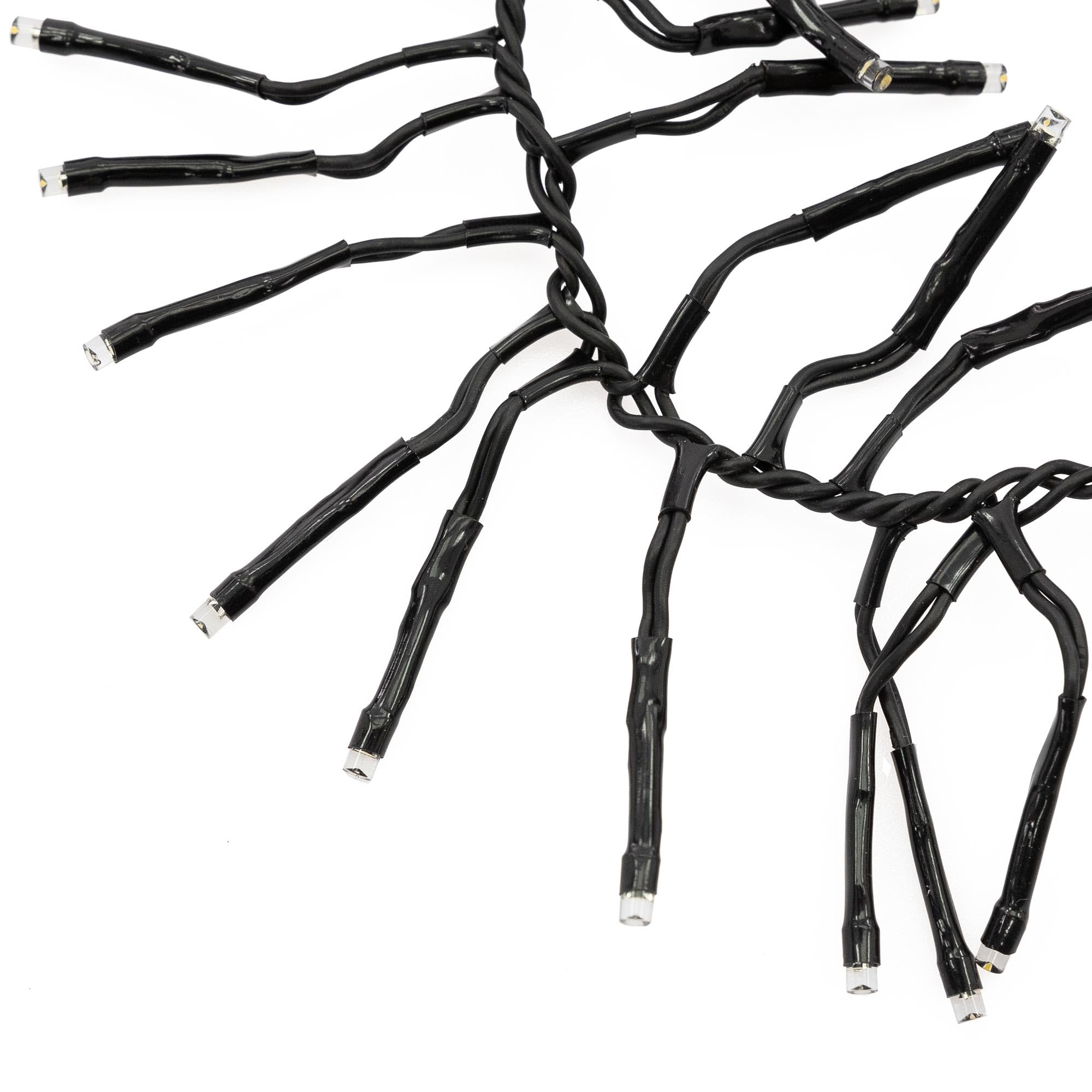 ECD Germany Catena Luminosa Grappolo 8,5m 1152 LED Bianco Caldo con Timer e 8 Modalità di Illuminazione Alimentazione a Rete IP44 Luci Cluster per Albero Natale Interno Esterno Lucine Decorative Patio