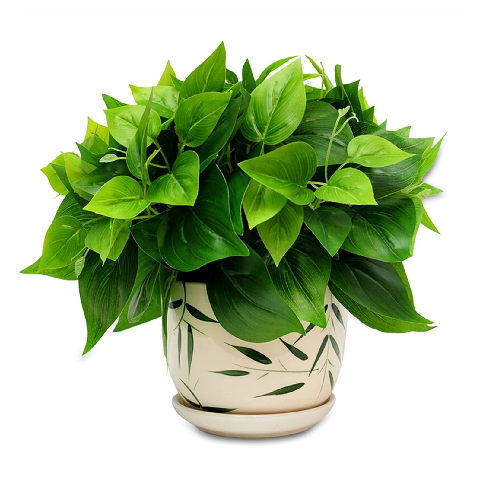 Plantes artificielles d'intérieur pour étagère et bureau lumineux