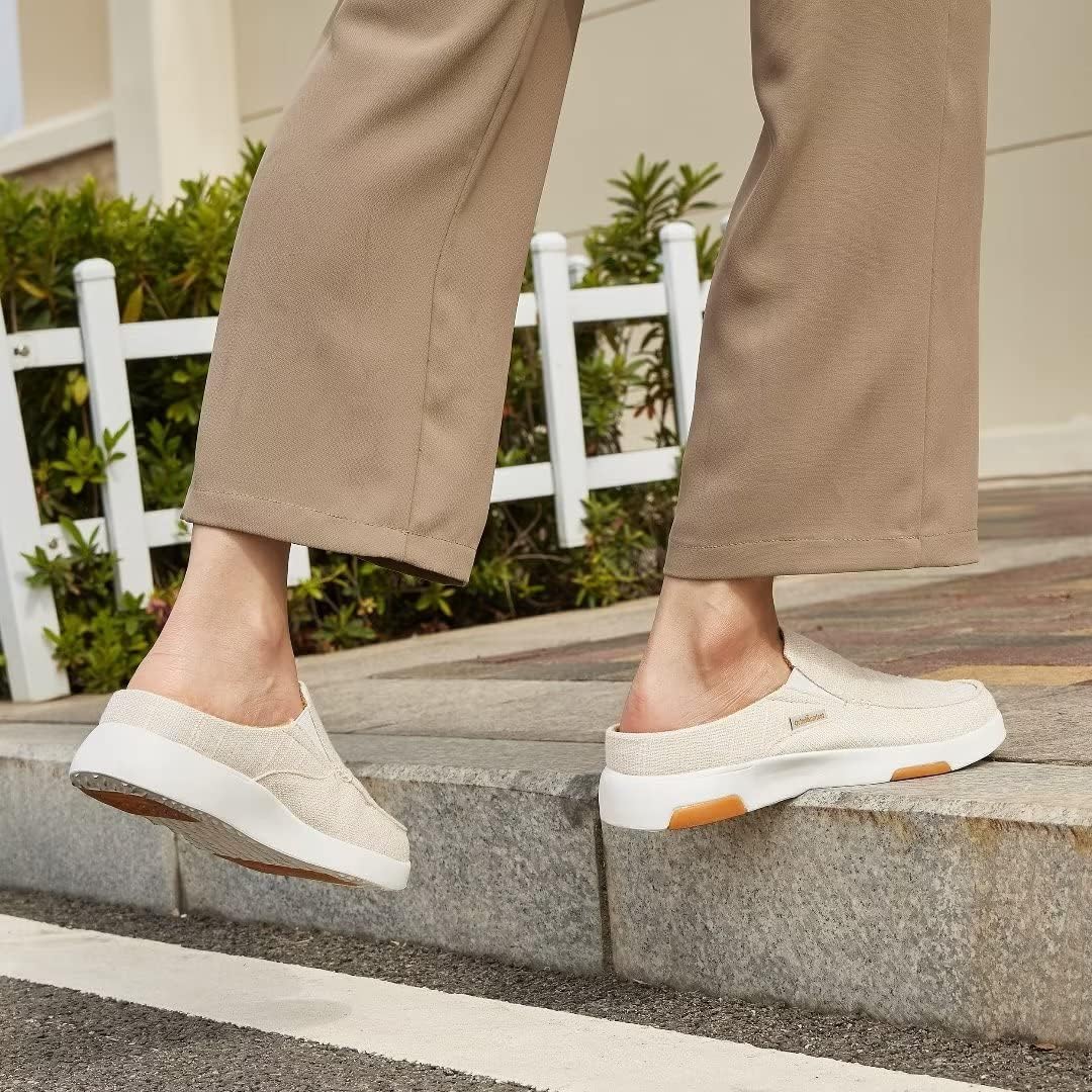 Miniatura 7 de OrthoComfoot Zapatos ortopédicos sin cordones para mujer, cómodas pantuflas con soporte de arco para juanetes, mocasines para fascitis plantar para