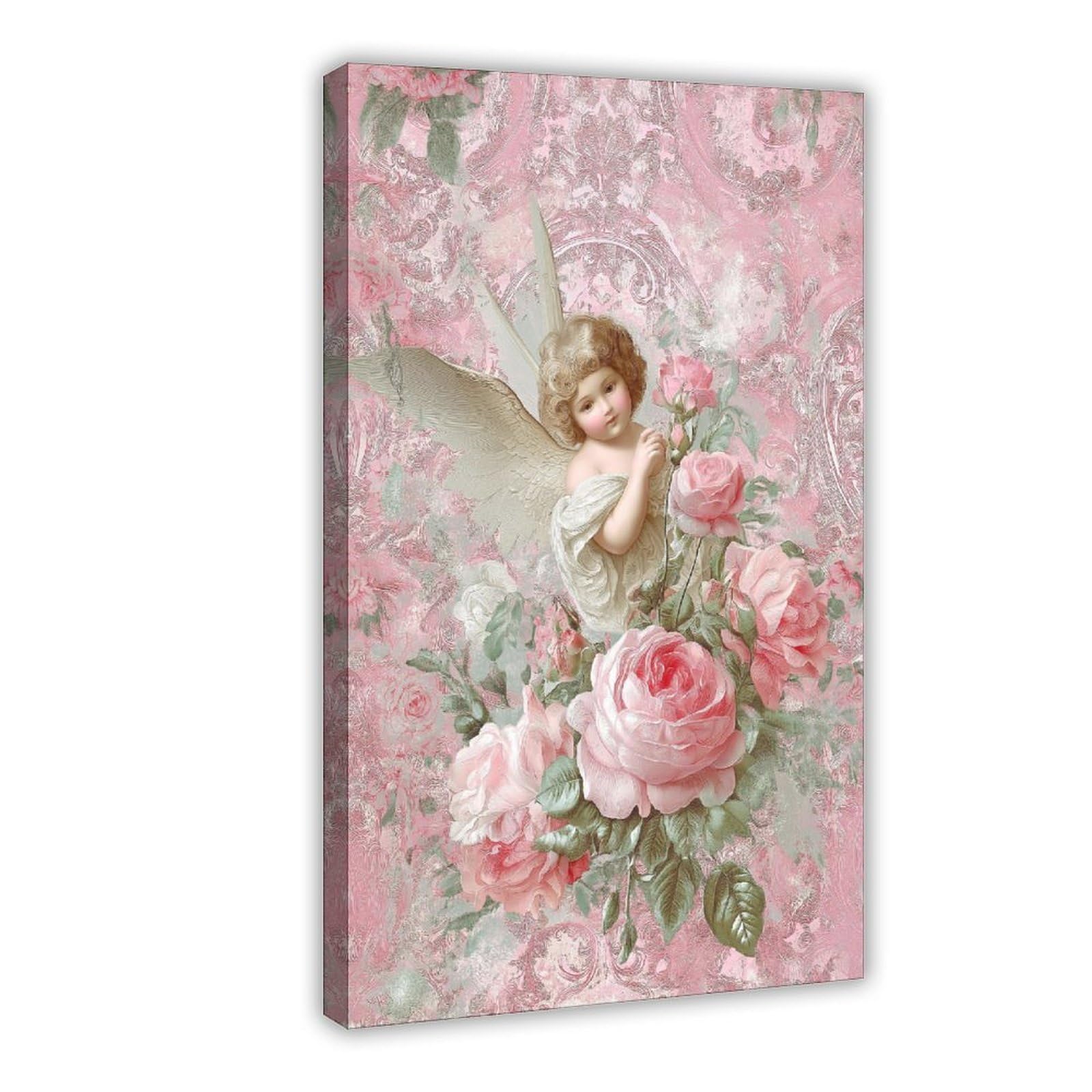 YWTJAX Vintage Cherub Poster Canvas Poster for Dorm Room Decor Gift