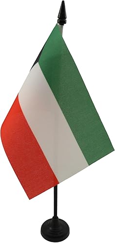 Miniatura 384 de Bandera de la bandera del Líbano de AZ, 3.9 x 5.9 in, bandera de escritorio libanesa, 5.9 x 3.9 in, barra y base de plástico negro