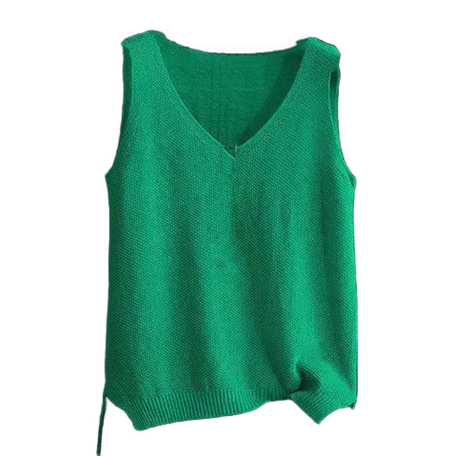 Camisola de seda de hielo para mujer, talla grande, camiseta sin mangas para mujer