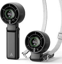 Aecooly Portable Handheld Turbo Fan, 5000mAh Battery [22H Max Cooling Time]