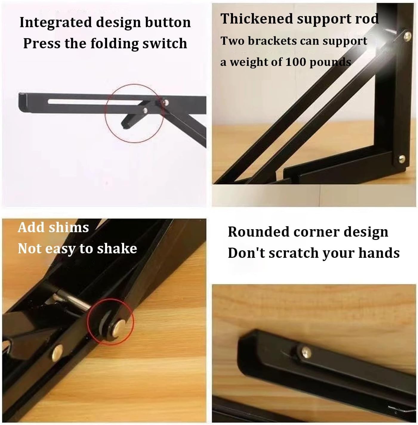 Wall-Mounted Folding Desk, Space-Saving Dining Table for Laptop & Study, Versatile Use in Balcony, Bedroom, Bathroom, Kitchen – Walnut Finish, 40x24cm