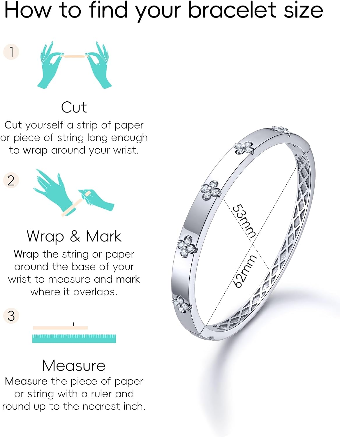 TIMELESSTAR Ideal Gifts Clover Bracelets for Women|Premium Moissanite|14K Gold Plated 925 Sterling Silver Non Tarnish