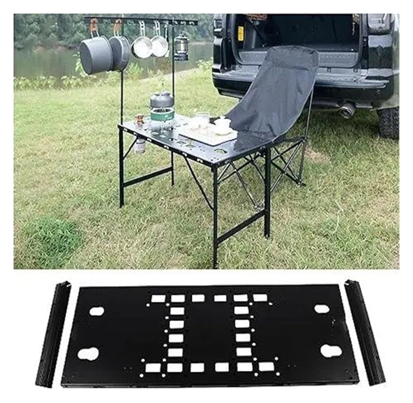 Maletero Trasero Retráctil para Suzuki para Jimny JB23 JB33 JB43 1998-2017 Estante Maletero Trasero Organizadores Carga Bastidores Almacenamiento Modulares Cubierta Carga(Table)