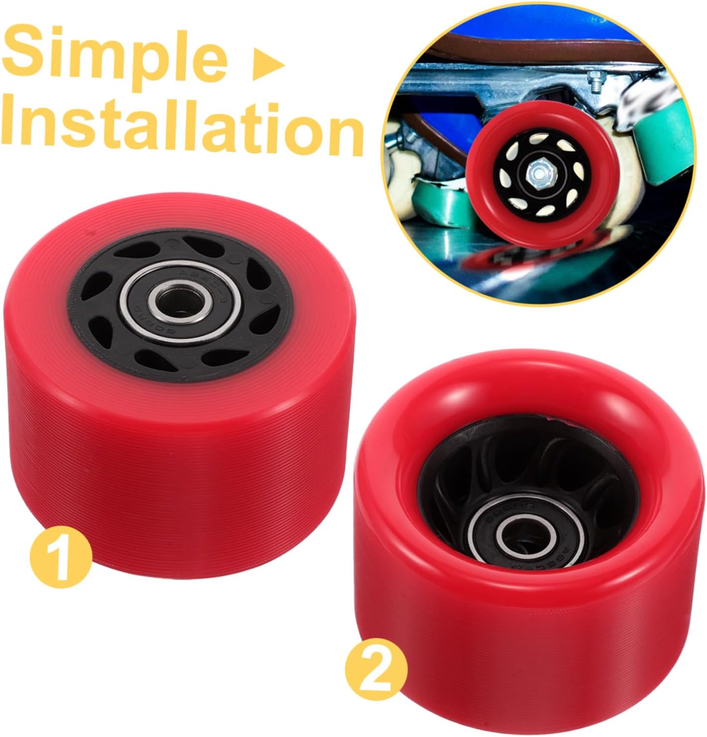 Hemoton Skating Accessories Speed Skates Wheels Wide Roller Wheels for Roller Skates Skateboard Tool