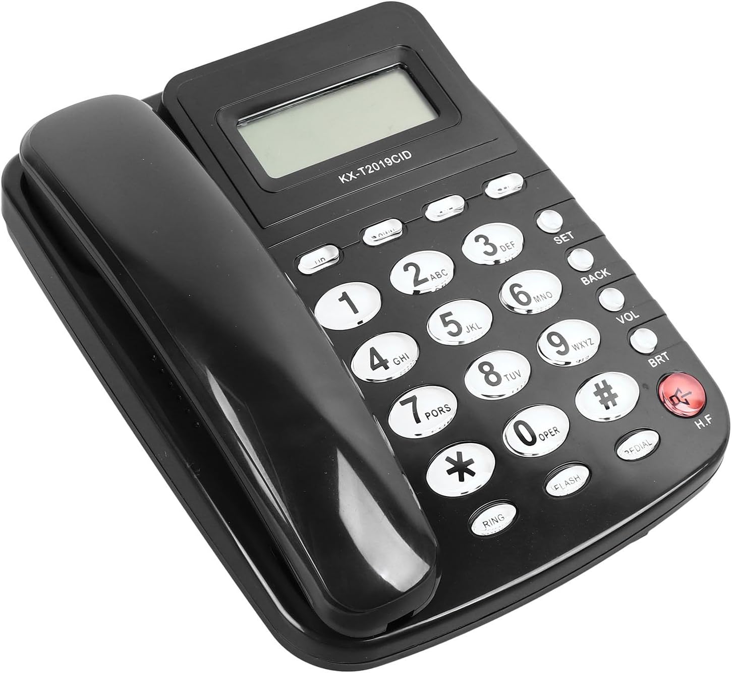 Landline Telephone, Upgraded Large Buttons Corded Phone for Seniors with Hands Free Calling and Caller ID Display for Home Office Hotel