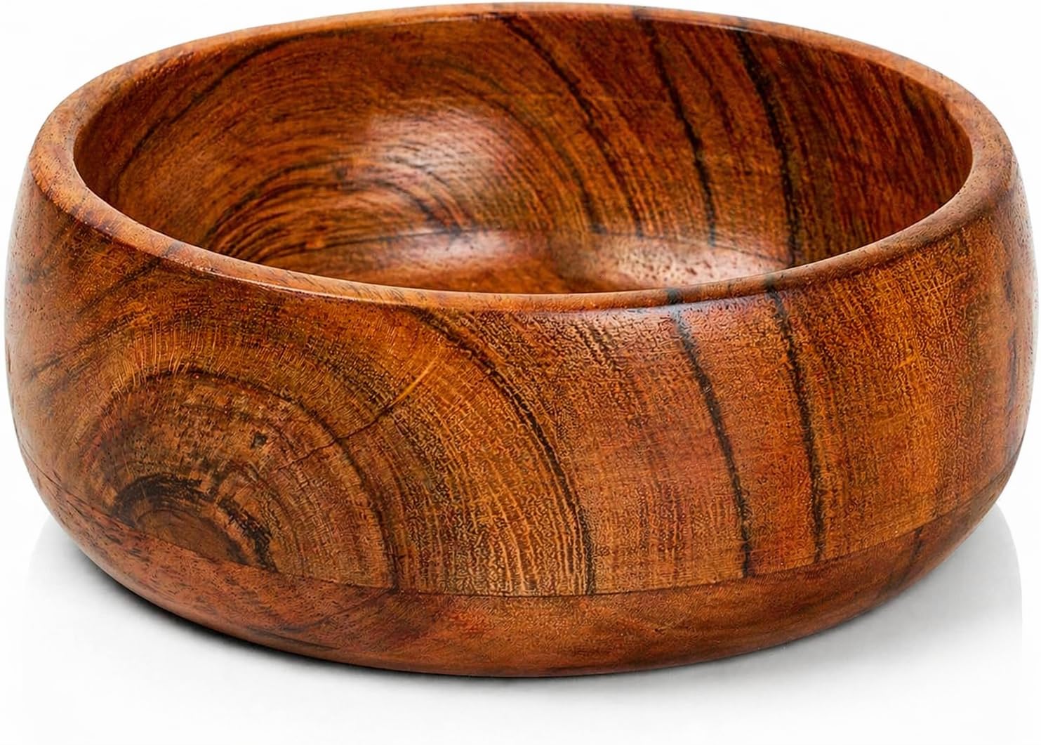 Hermoso cuenco decorativo artesanal de acacia para exposición de mesa 1