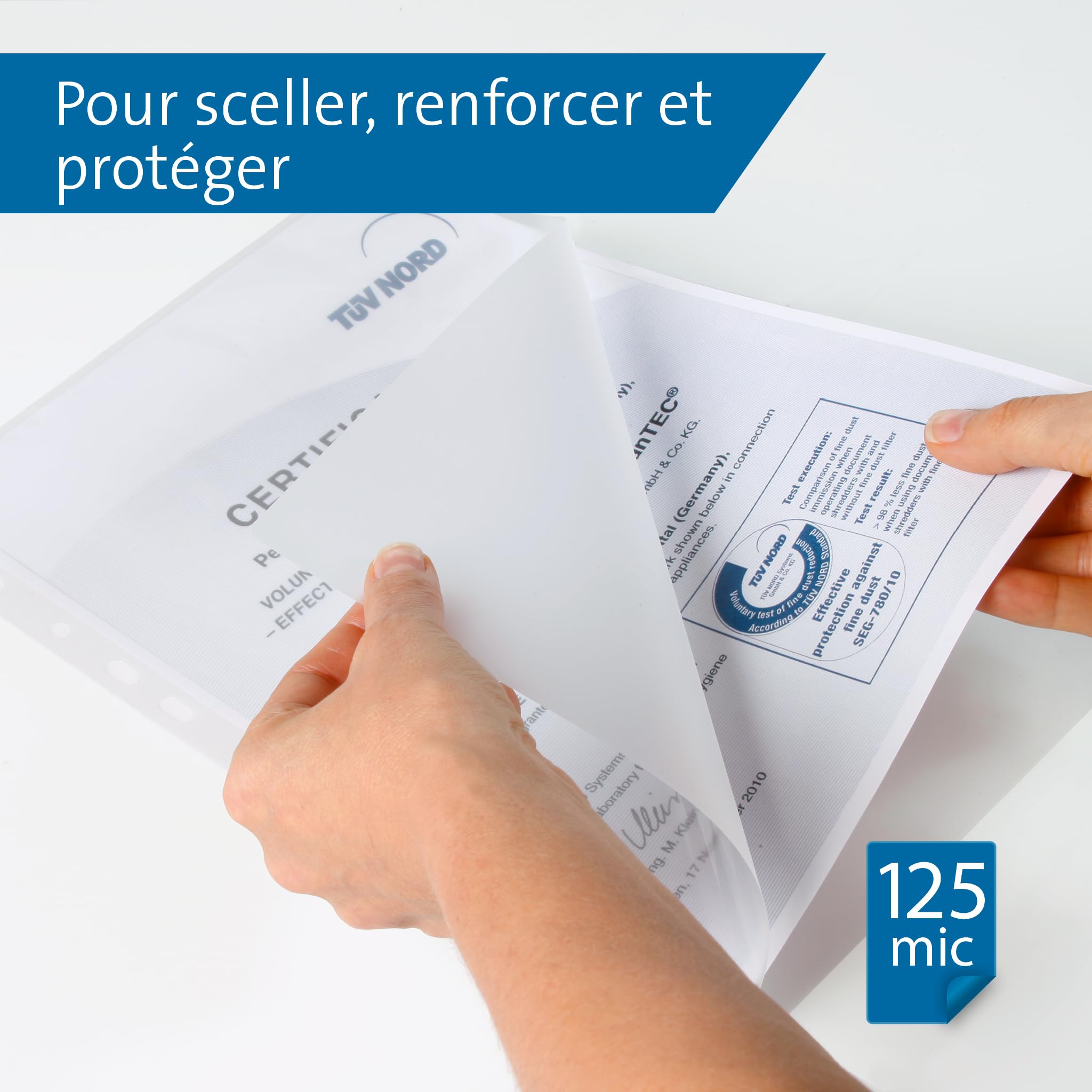 Dahle Bürotechnik Pochette A4 125 microns 216 x 303 mm 100 pièces