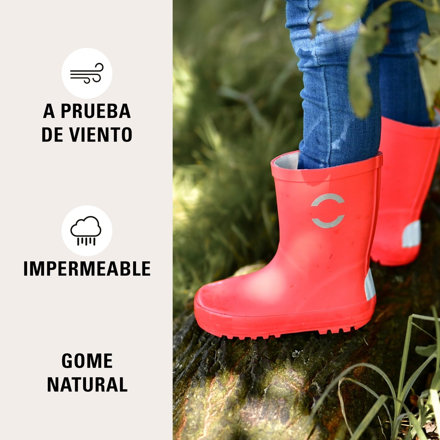 Mikk-line Botas de goma para niños | Botas de lluvia para niños forradas | Botas de goma forradas para niños | Botas de goma impermeables | Botas de lluvia y botas para niños