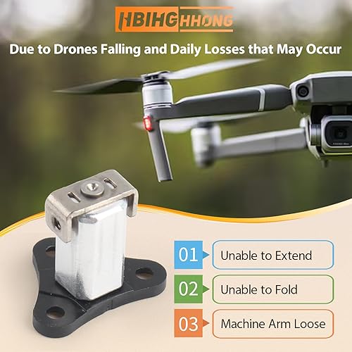 Miniatura 2 de Reemplazo del eje del brazo delantero para DJI Mini 4 proMini 3 bisagras de brazo delantero eje de brazo para DJI Mini 4 Pro Drone Accesorios Piezas