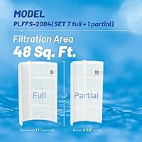 Vista 2 de POOLPURE FS-2004 DE Filtro de piscina de rejilla para reemplazar FNS Plus 48, 59002300, Jandy DEL/DEV48, Hayward DE4820, DEX4800DA, DE4800, PFS2448
