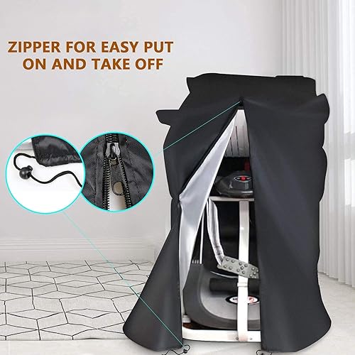 Miniatura 4 de POMER Treadmill Covers, Dustproof Waterproof Non-Folding Running Machine Protective Cover with Zipper - Ideal for Indoor Outdoor Home Treadmill Use
