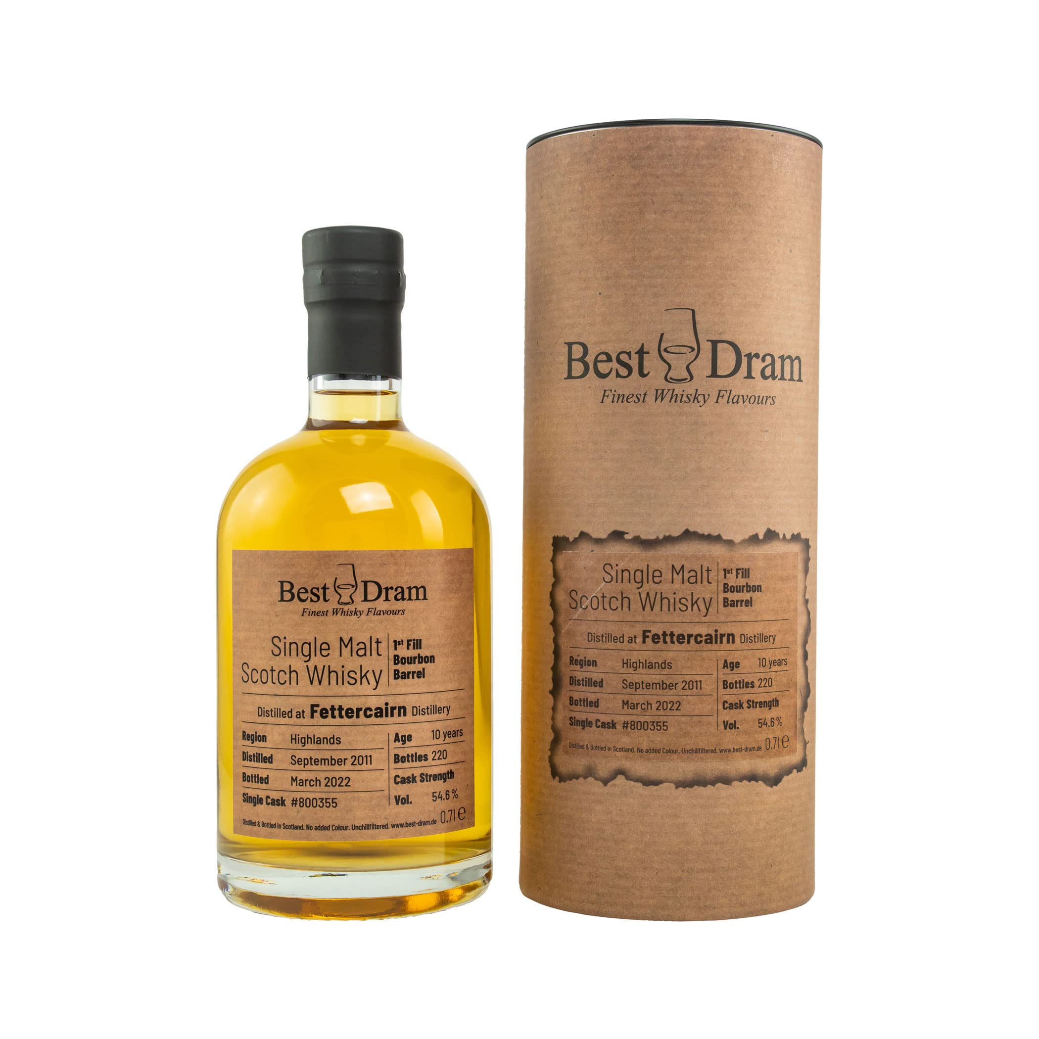 Fettercairn 2011/2022-10 Jahre - First Fill Bourbon Barrel #800355 - Best Dram