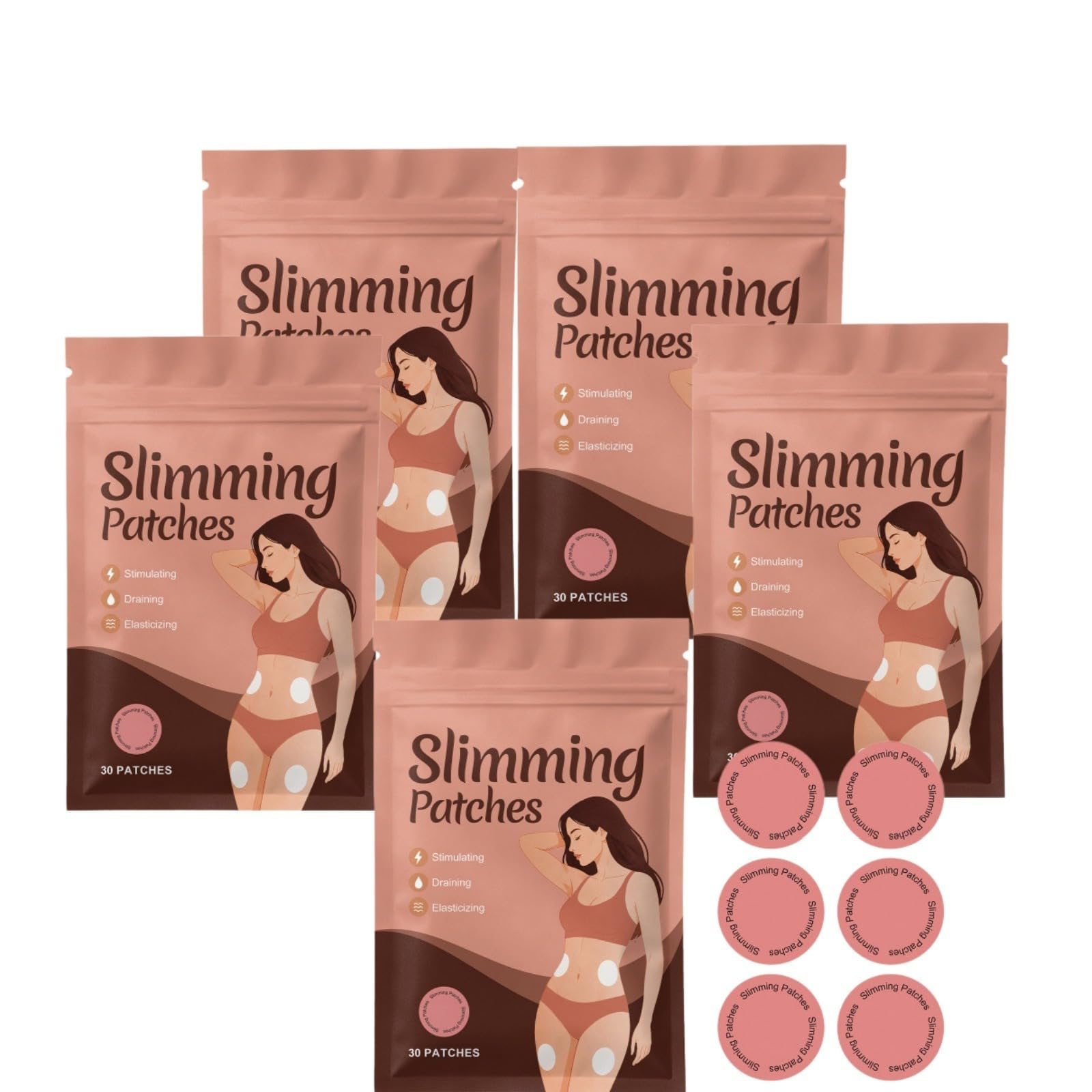 Patch dimagranti Slim Patch per donne e uomini | Ingredienti naturali con estratti botanici bruciatori di grassi, patch magra ultra confortevole per tutte le pelli