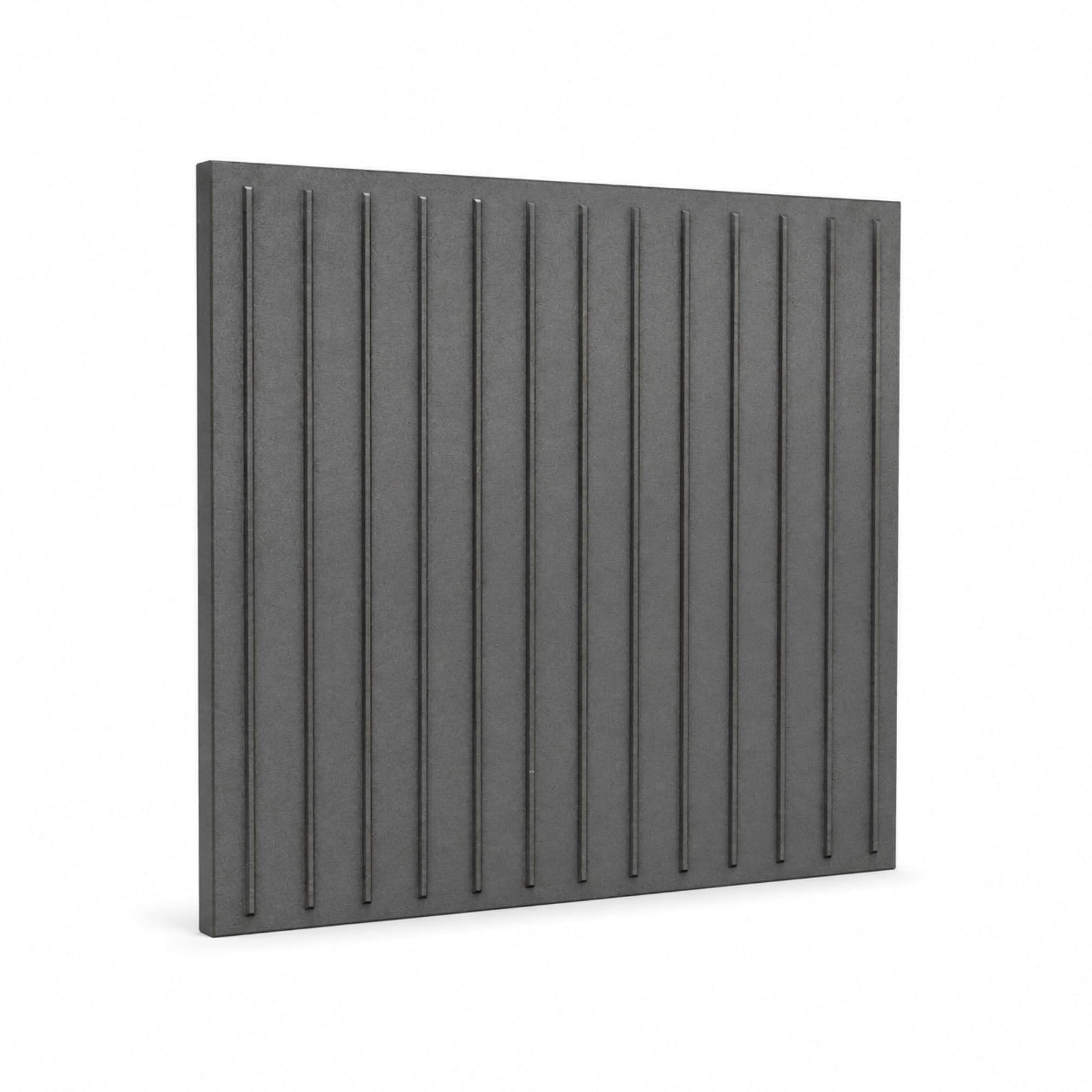 Plaque de cheminée rainuré en Fonte 0,8 cm 49 x 50 cm