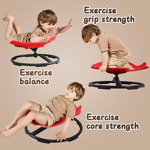 Miniatura 88 de Silla giratoria sensorial para niños con autismo a partir de 3 años, silla giratoria para niños con TDAH, sillas sensoriales para niños autistas,