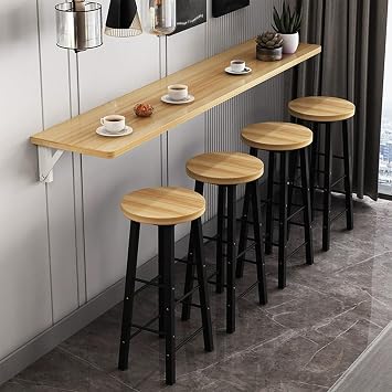 Folding Table Wall Hanging Home Narrow Long Table Wall Hanging Dining Table Folding Kitchen Wall Hanging Folding Desk Restaurant Milk Tea Shop bar Home/Garden/Event Indoor/Multifunctional Simple Col