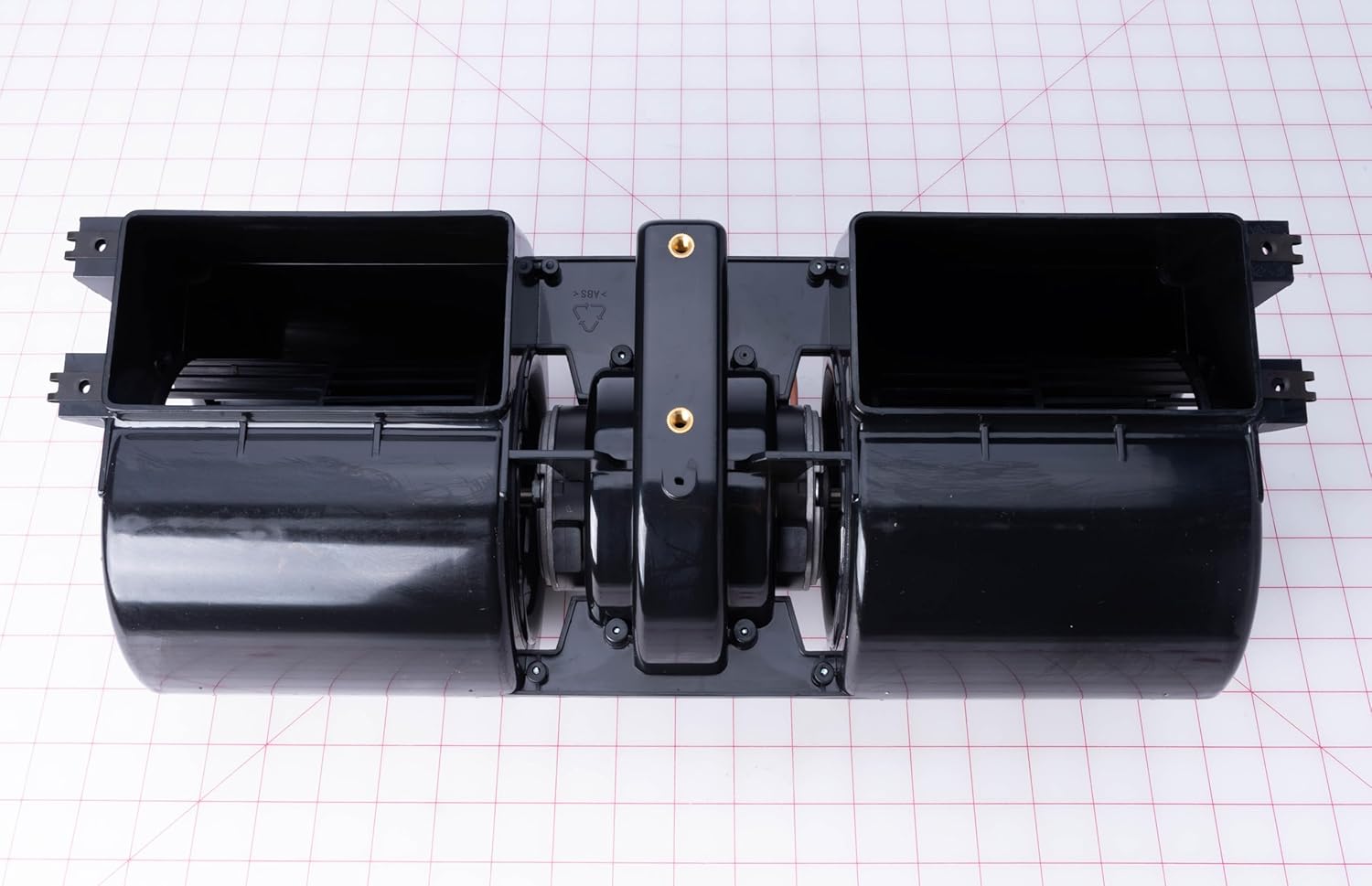 Atas ke bawah view of the Valeo Dual Wheel Blower Assembly 12V BH1600 (PN: 11132181A)