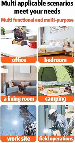 Miniatura 9 de Ventilador de camping LED batería de iluminación 50000mAh, multifuncional para tienda de campaña al aire libre, ventilador de escritorio, 4