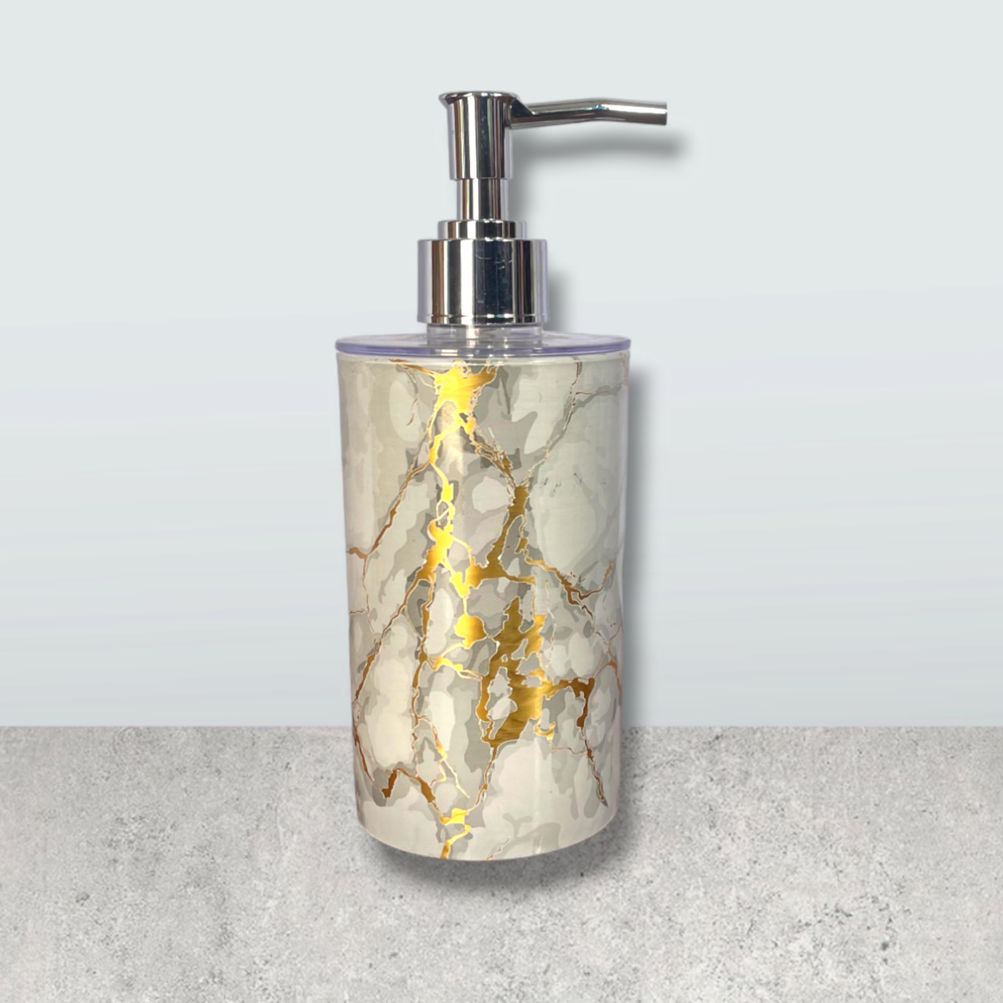 SQBRICK Italian Design Liquid Soap Dispenser| Sanitizer Dispenser | Lotion Dispenser | Shampoo Dispenser | Handwash Bottle | Metallic Grey Finish, 350ml (Italian White) (B0D3F78WKB) Amazon Price History, Amazon Price Tracker