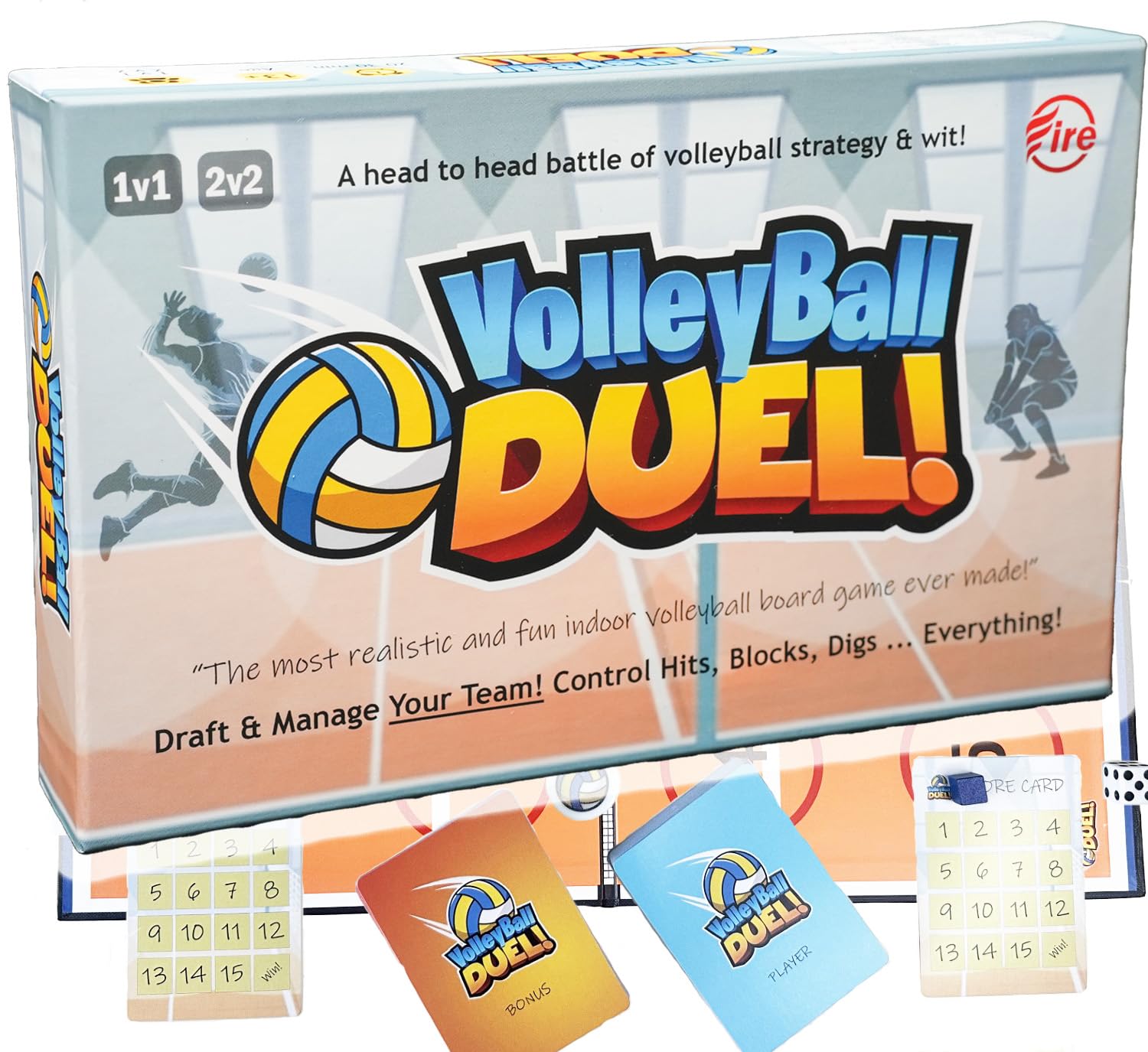 Volleyball Duel | Action & Strategy Volleyball Board Game | 2 Players